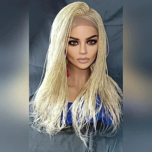 Stunning Style Revolution: 100% Handmade Micro Millions Braided Full Lace Wigs". - Picture 12 of 17